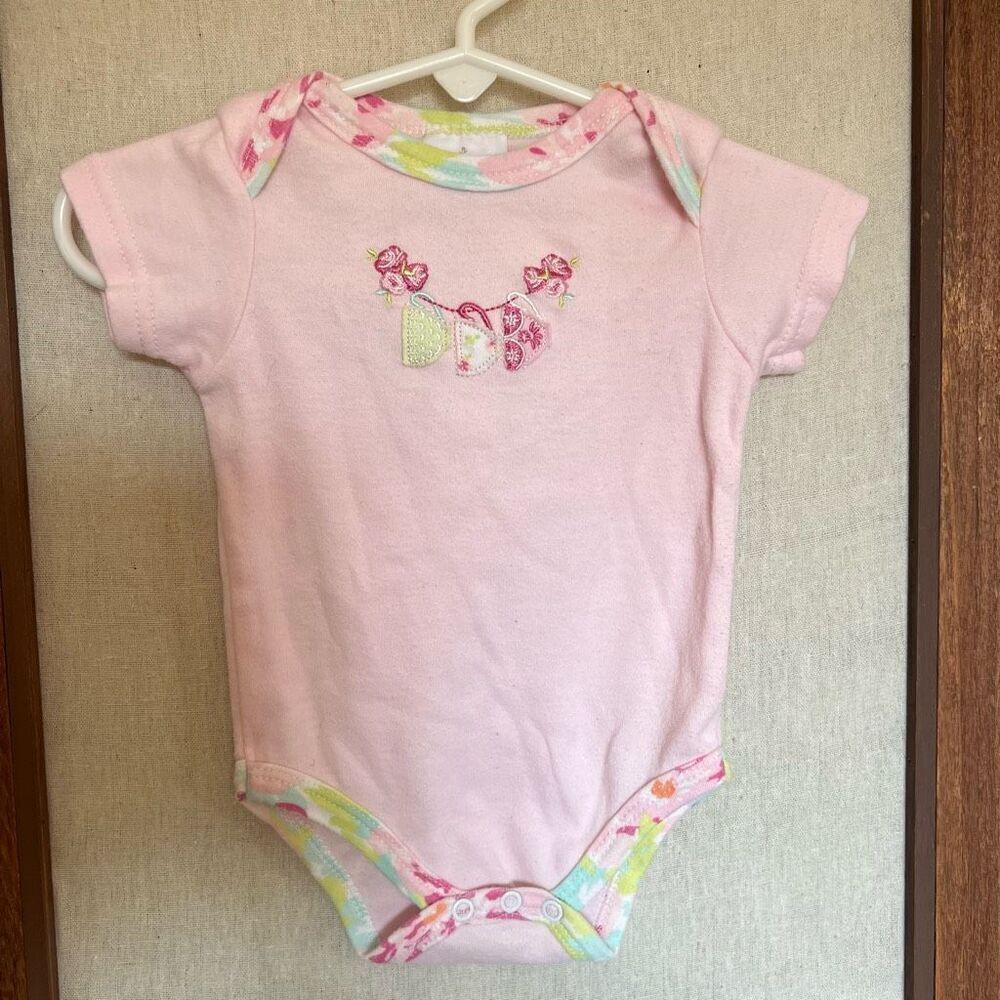 Laura Ashley Pink Tea Party Baby One Piece